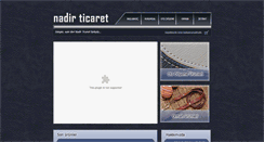 Desktop Screenshot of nadir-ticaret.com